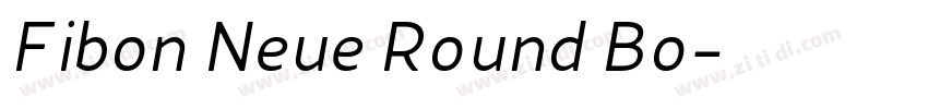 Fibon Neue Round Bo字体转换